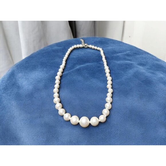 Genuine Classic White Pearl Necklace, Fresh Water Pearl Necklace, Natural Pearl - Picture 8 of 10